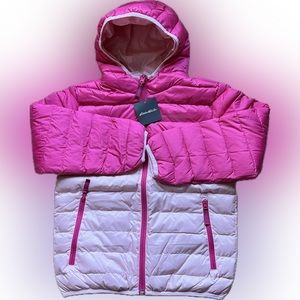 Girls' Reversible CirrusLite Down Hooded Jacket